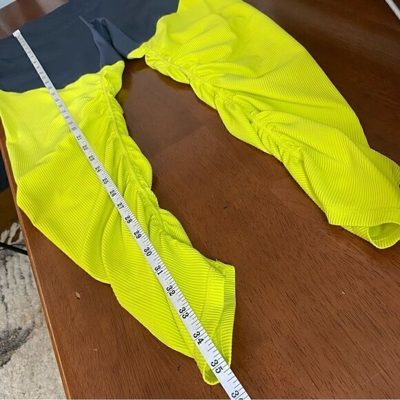 Zyia Neon Yellow Parallel Luxe Hi-rise 7/8 Leggings size XXL - Picture 8 of 14